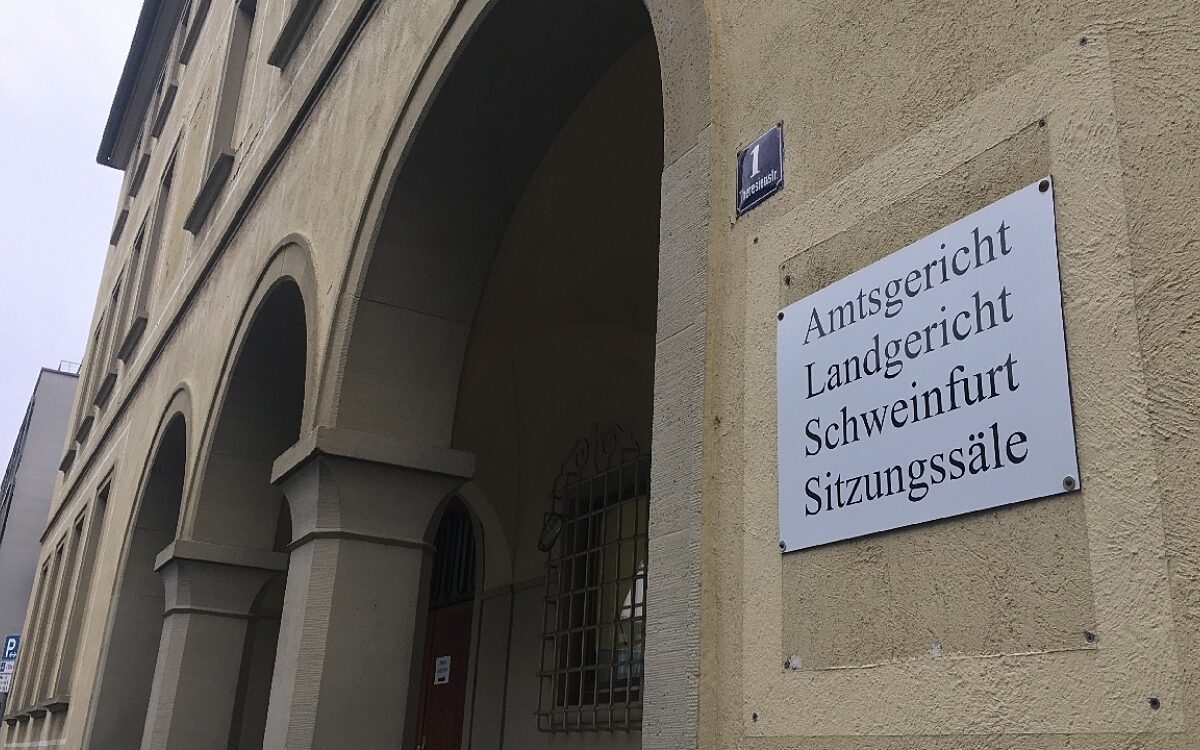 Das Gerichtsgebäude in Schweinfurt Das Gerichtsgebäude in Schweinfurt